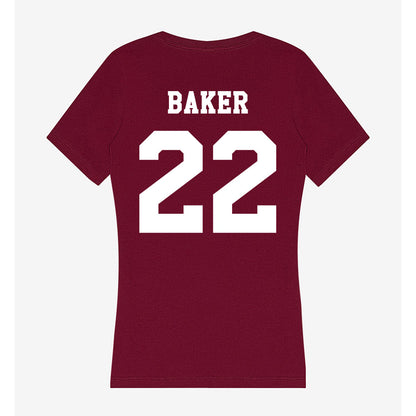 Texas A&M - NCAA Football : Carsyn Baker - Women's V-Neck T-Shirt-1