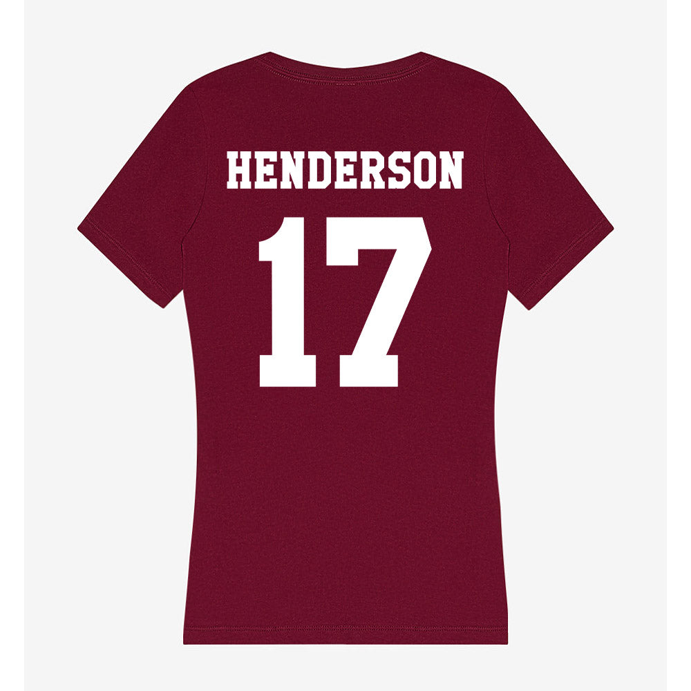 Texas A&M - NCAA Football : Ryan Henderson - Women's V-Neck T-Shirt-1