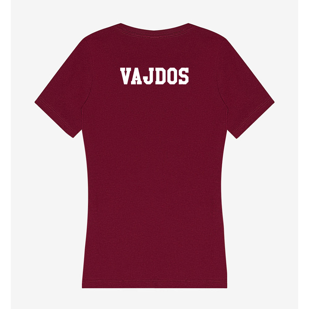 Texas A&M - NCAA Women's Track & Field : Ella Vajdos - Women's V-Neck T-Shirt-1