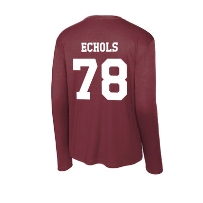 Texas A&M - NCAA Football : Coen Echols - Activewear Long Sleeve T-Shirt-1