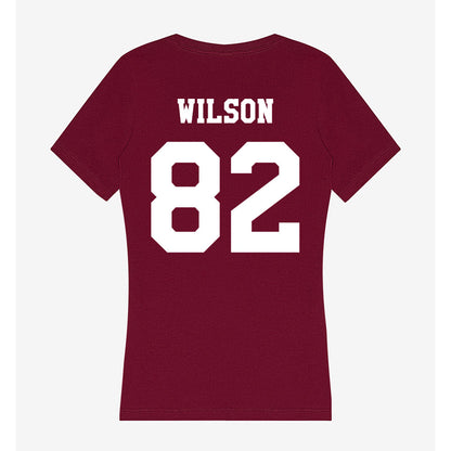 Texas A&M - NCAA Football : Jonah Wilson - Women's V-Neck T-Shirt-1