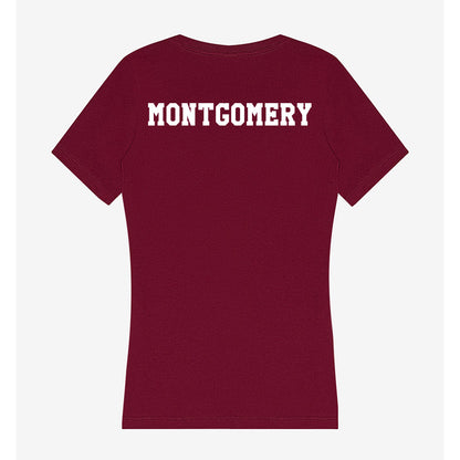 Texas A&M - NCAA Women's Track & Field : Jasmine Montgomery - Women's V-Neck T-Shirt-1