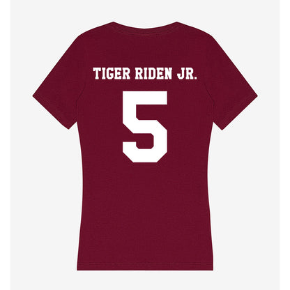 Texas A&M - NCAA Football : Deondrae Tiger Riden Jr. - Women's V-Neck T-Shirt-1