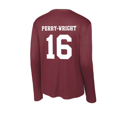 Texas A&M - NCAA Football : Bryce Perry-Wright - Activewear Long Sleeve T-Shirt-1