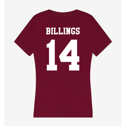 Texas A&M - NCAA Baseball : Luke Billings - Women's V-Neck T-Shirt-1