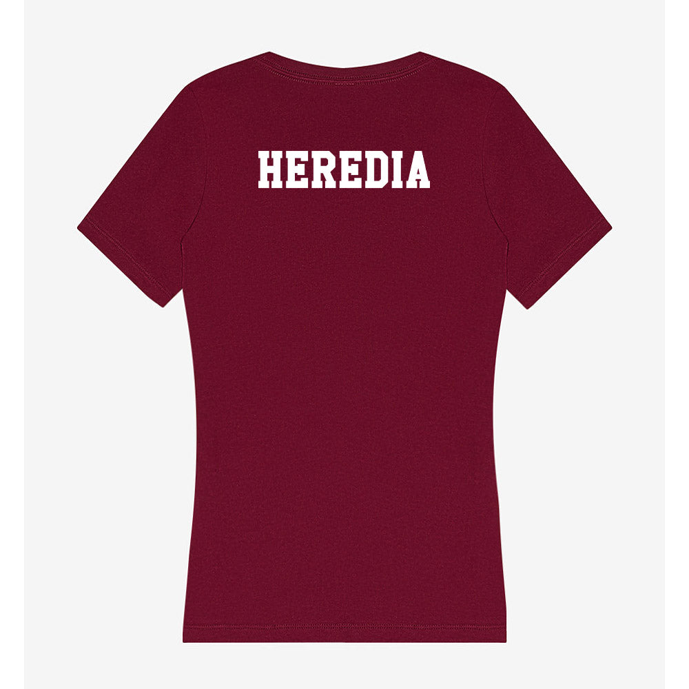 Texas A&M - NCAA Men's Track & Field : Diego Heredia - Women's V-Neck T-Shirt-1