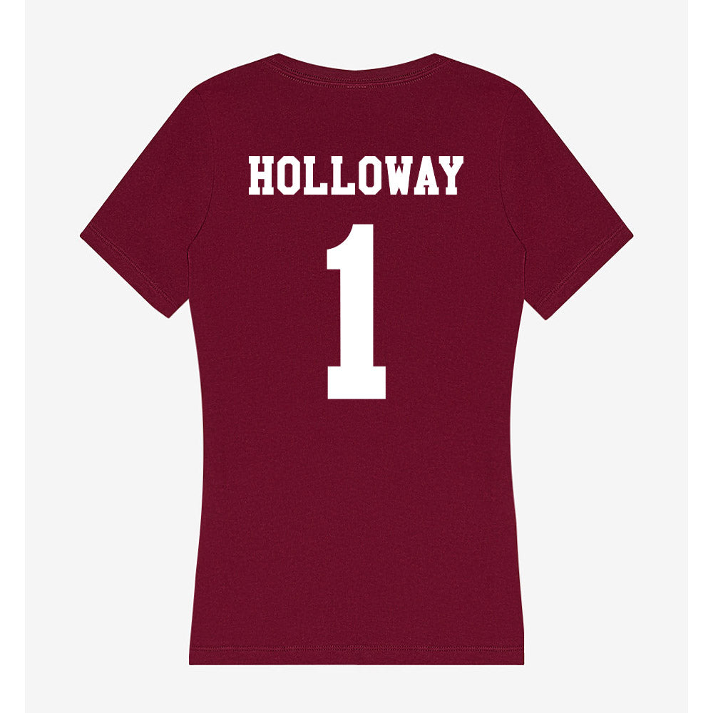 Texas A&M - NCAA Men's Basketball : Josh Holloway - Women's V-Neck T-Shirt-1
