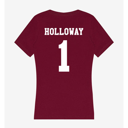 Texas A&M - NCAA Men's Basketball : Josh Holloway - Women's V-Neck T-Shirt-1
