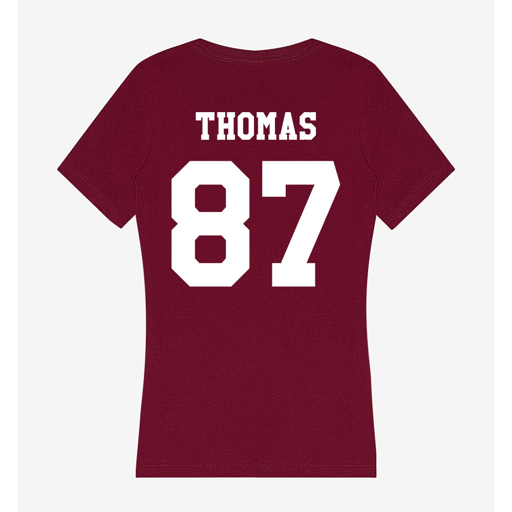 Texas A&M - NCAA Football : Houston Thomas - Women's V-Neck T-Shirt-1