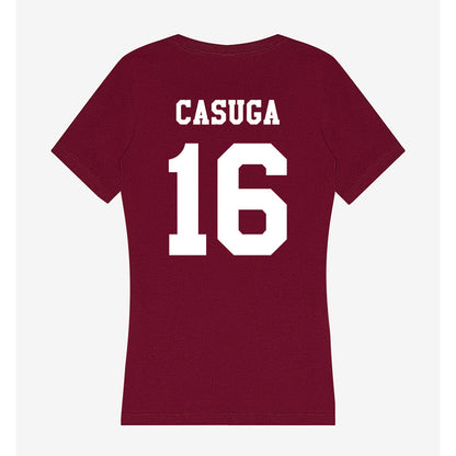 Texas A&M - NCAA Football : Helaman Casuga - Classic Shersey Women's V-Neck T-Shirt-1