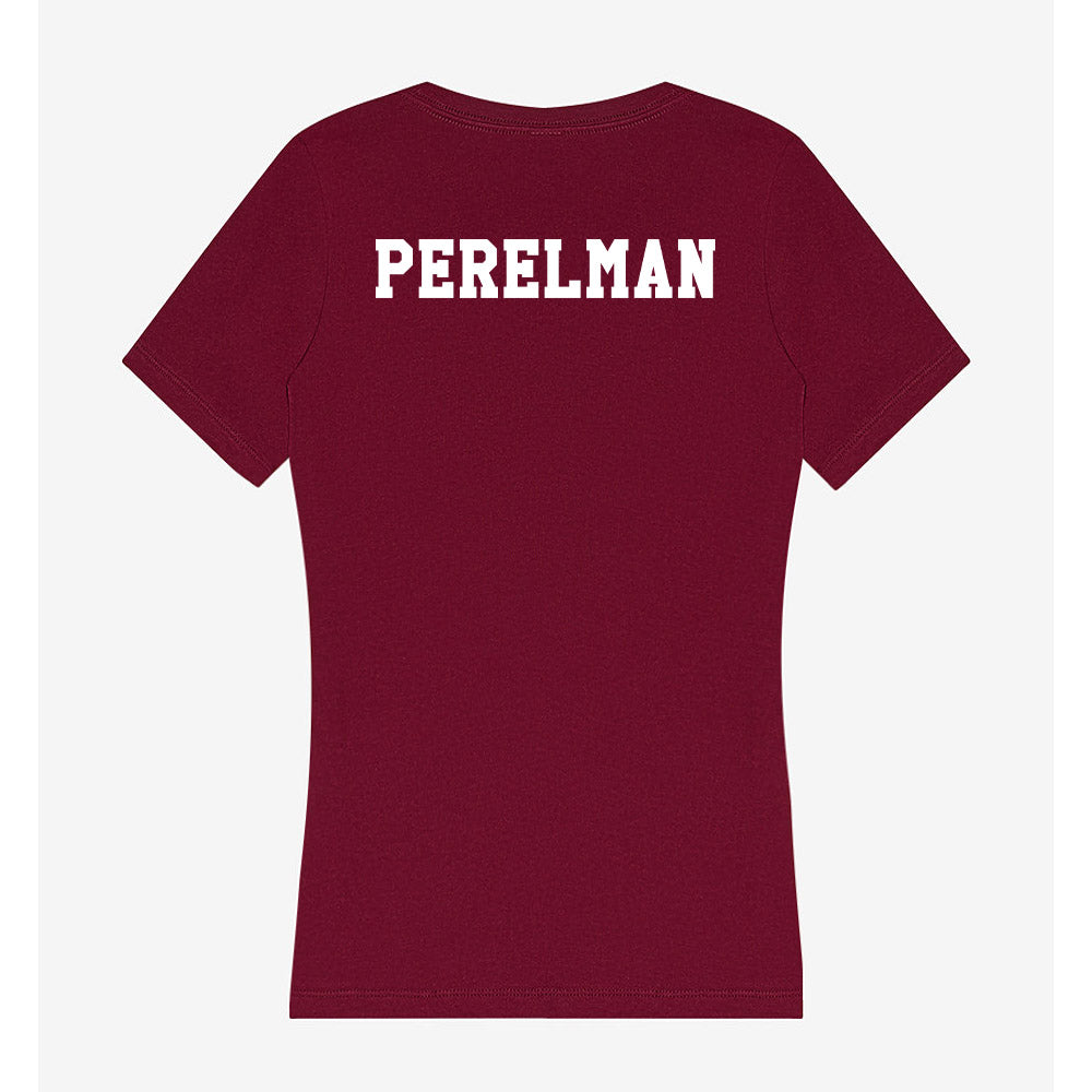 Texas A&M - NCAA Women's Tennis : Anna Perelman - Women's V-Neck T-Shirt-1