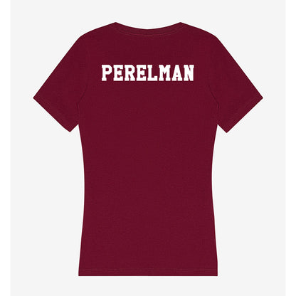 Texas A&M - NCAA Women's Tennis : Anna Perelman - Women's V-Neck T-Shirt-1