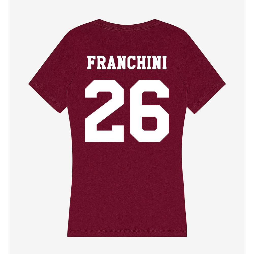 Texas A&M - NCAA Women's Basketball : Anita Franchini - Women's V-Neck T-Shirt-1
