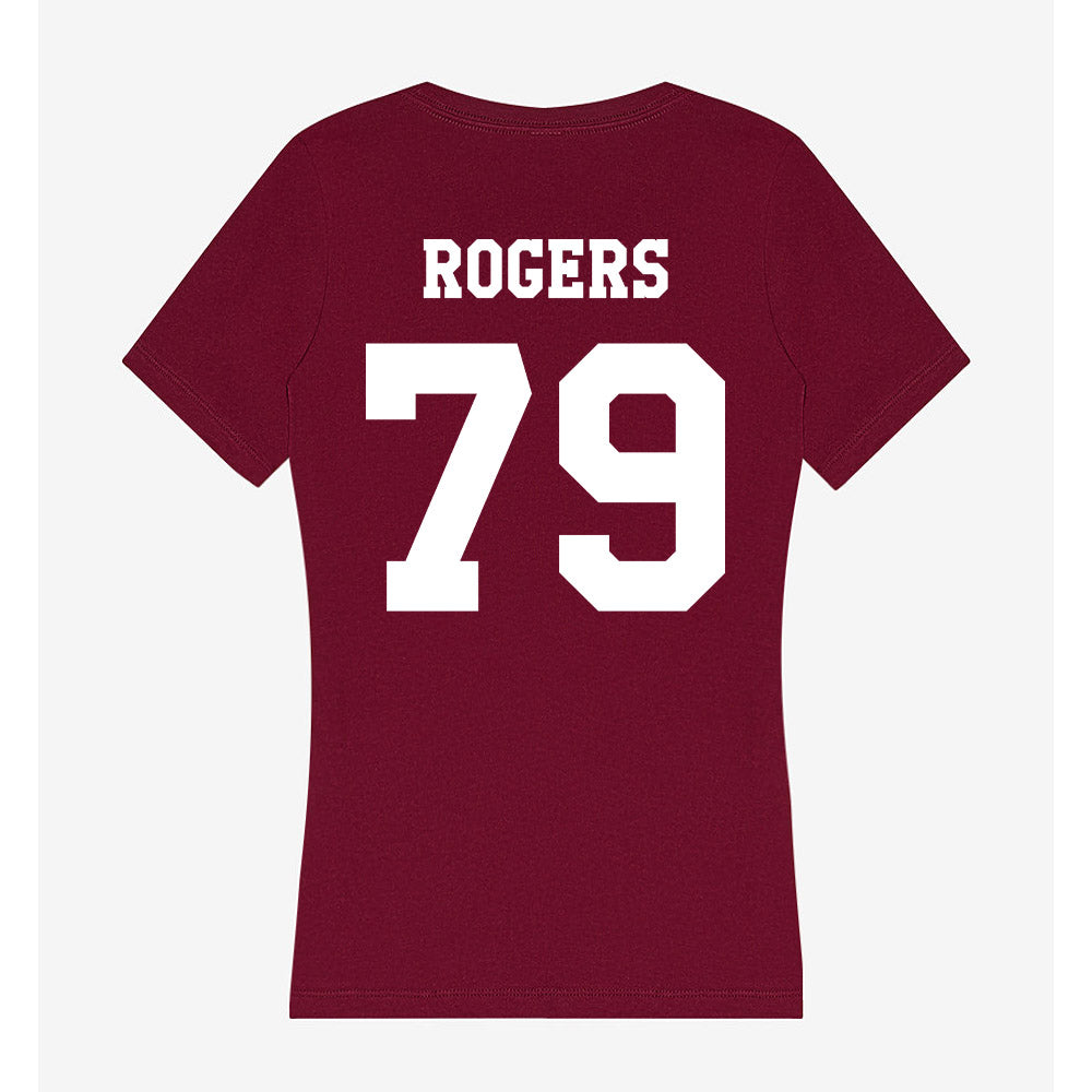 Texas A&M - NCAA Football : Lamont Rogers - Women's V-Neck T-Shirt-1