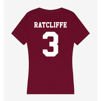 Texas A&M - NCAA Football : Marcus Ratcliffe - Women's V-Neck T-Shirt-1