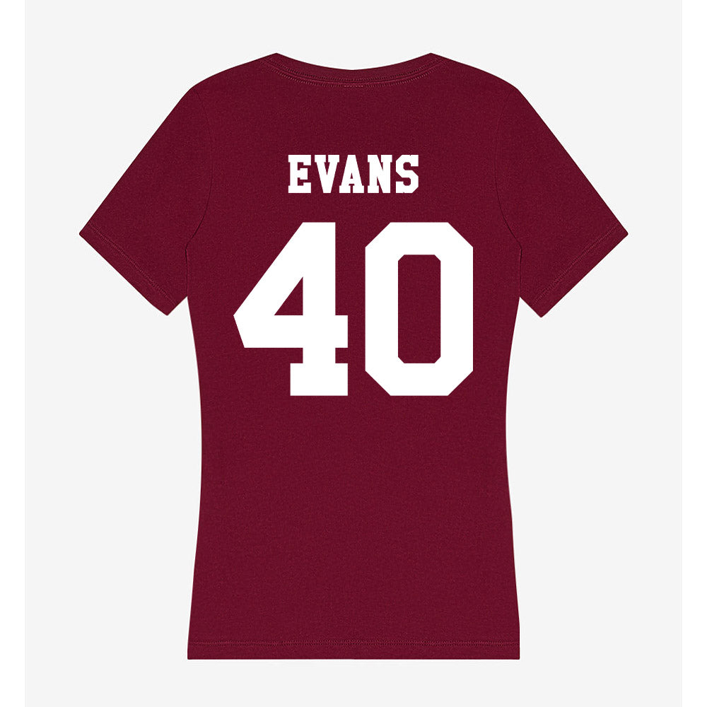 Texas A&M - NCAA Football : Gray Evans - Classic Shersey Women's V-Neck T-Shirt-1