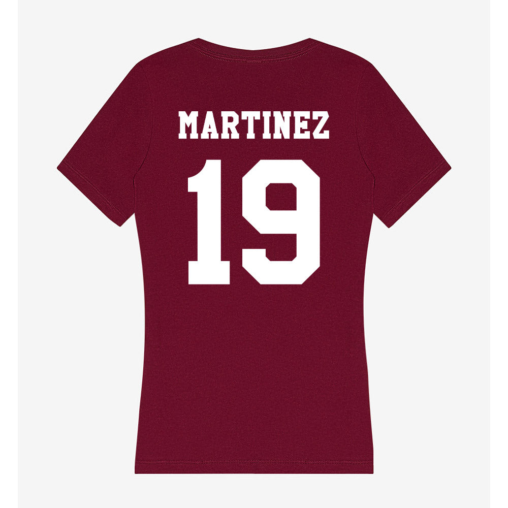 Texas A&M - NCAA Men's Basketball : Eemil Martinez - Women's V-Neck T-Shirt-1