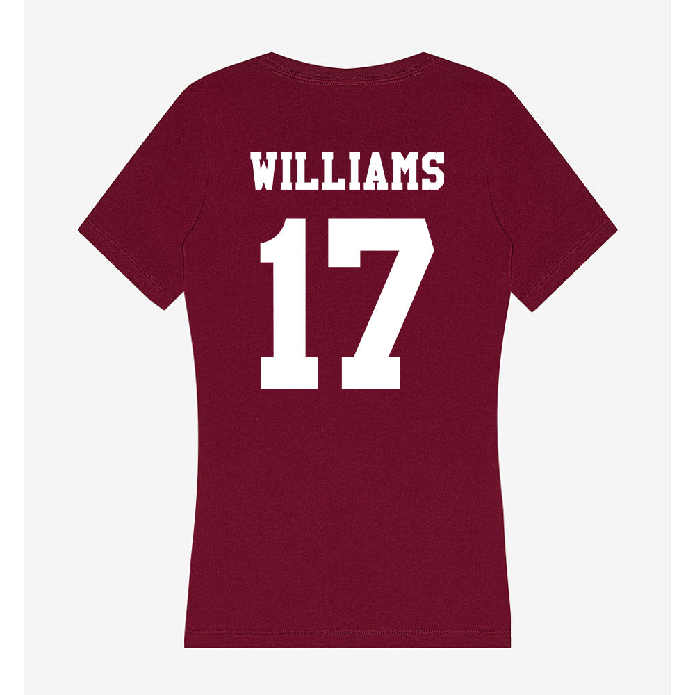 Texas A&M - NCAA Football : Madden Williams - Women's V-Neck T-Shirt-1