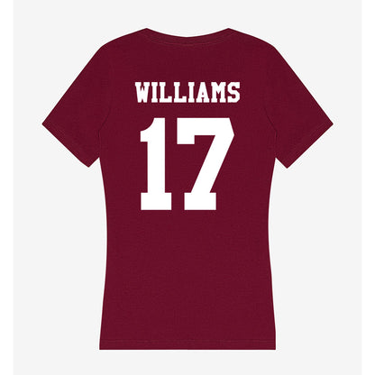 Texas A&M - NCAA Football : Madden Williams - Women's V-Neck T-Shirt-1