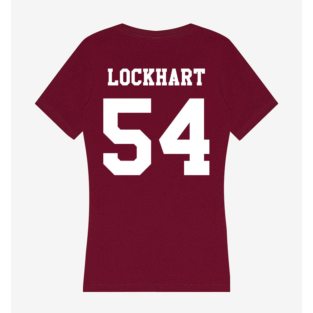 Texas A&M - NCAA Football : Jordan Lockhart - Women's V-Neck T-Shirt-1
