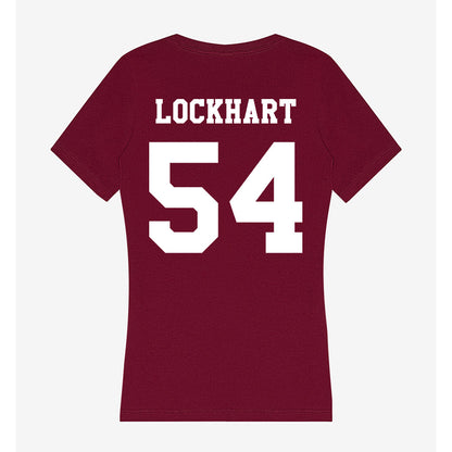Texas A&M - NCAA Football : Jordan Lockhart - Women's V-Neck T-Shirt-1