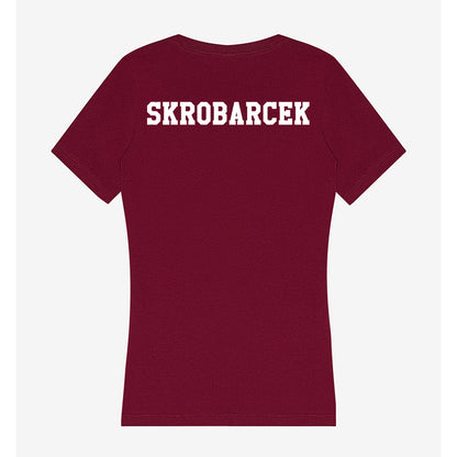 Texas A&M - NCAA Men's Tennis : Lathan Skrobarcek - Women's V-Neck T-Shirt-1
