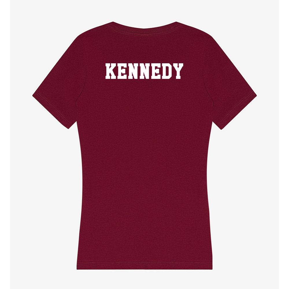 Texas A&M - NCAA Women's Swimming & Diving : Kailey Kennedy - Women's V-Neck T-Shirt-1
