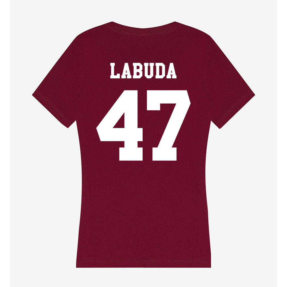 Texas A&M - NCAA Baseball : Blake Labuda - Women's V-Neck T-Shirt-1