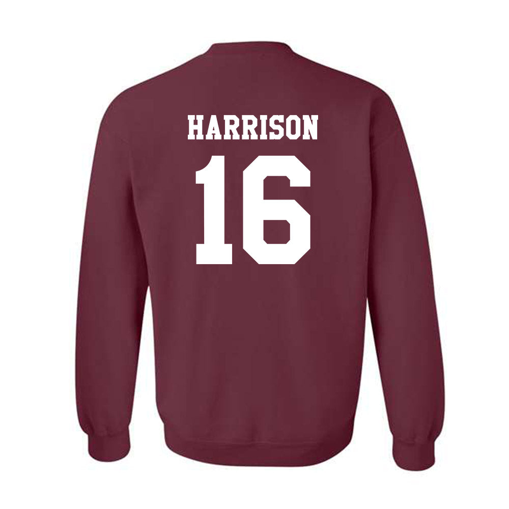 Texas A&M - NCAA Baseball : Bear Harrison - Classic Shersey Crewneck Sweatshirt-1