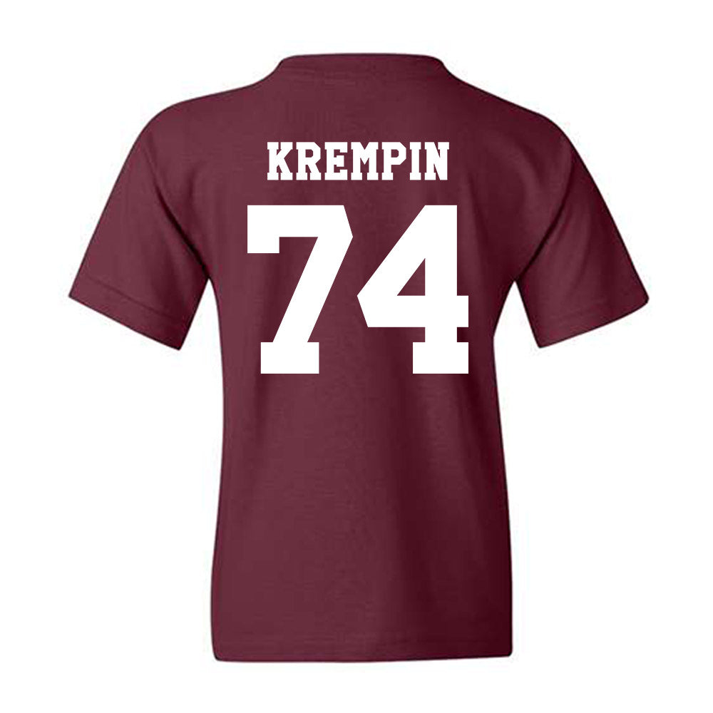 Texas A&M - NCAA Football : Zaden Krempin - Classic Shersey Youth T-Shirt-1
