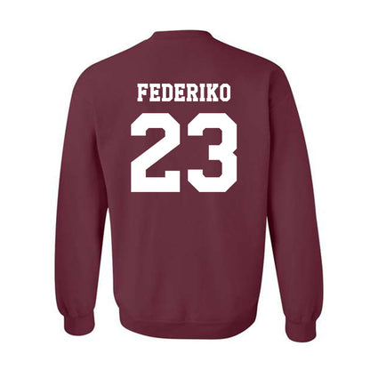 Texas A&M - NCAA Men's Basketball : Federiko Federiko - Classic Shersey Crewneck Sweatshirt-1