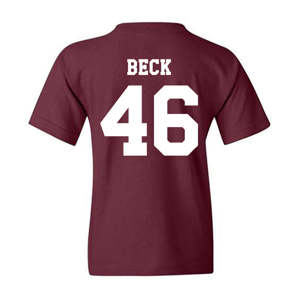 Texas A&M - NCAA Football : Qui Beck - Classic Shersey Youth T-Shirt-1