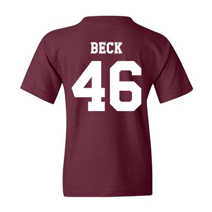 Texas A&M - NCAA Football : Qui Beck - Classic Shersey Youth T-Shirt-1