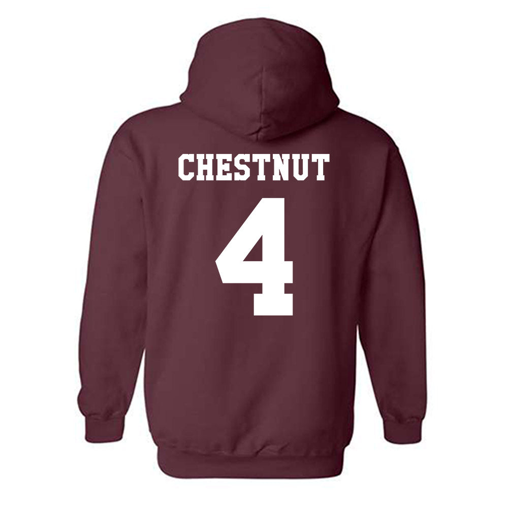 Texas A&M - NCAA Baseball : Travis Chestnut - Classic Shersey Hooded Sweatshirt-1