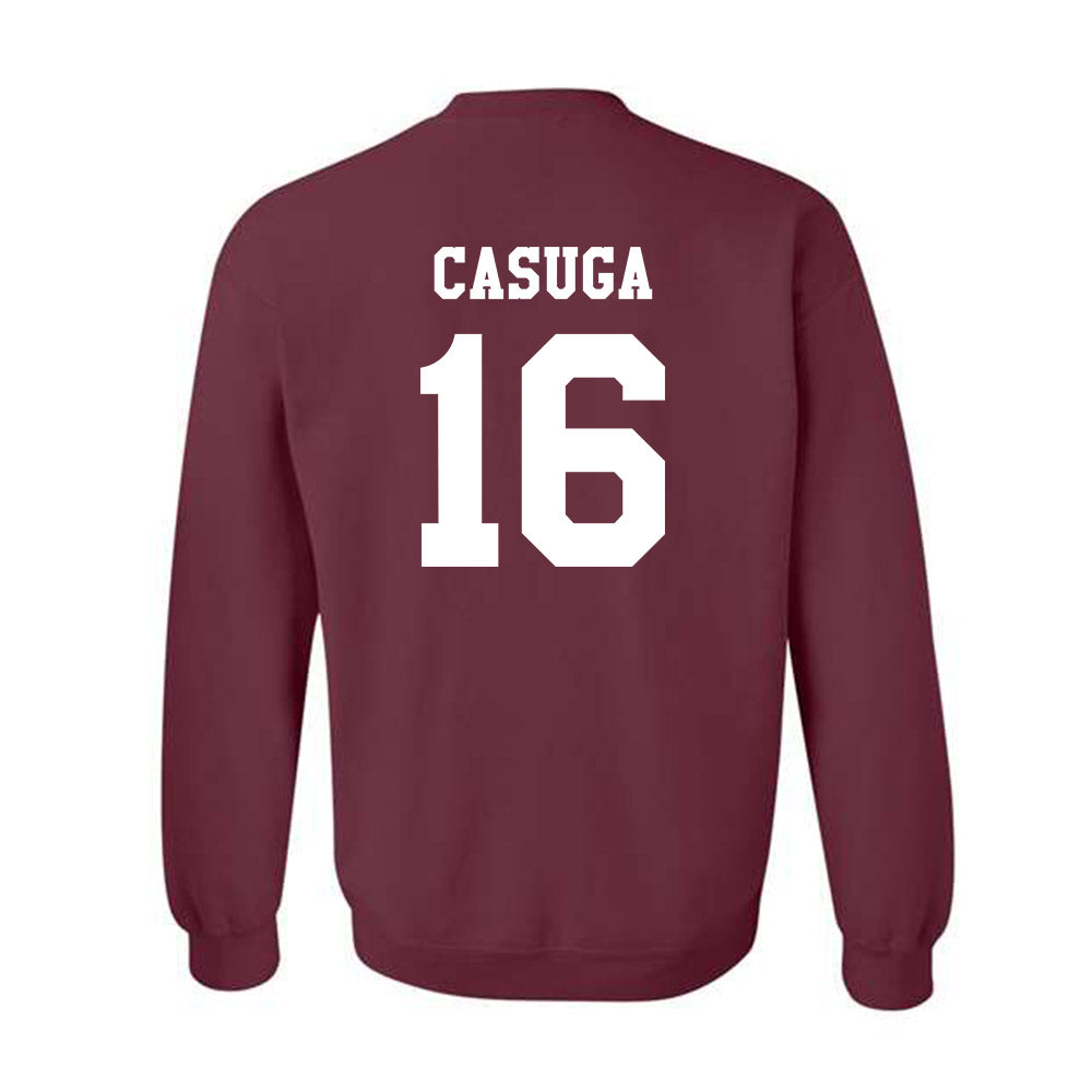 Texas A&M - NCAA Football : Helaman Casuga - Classic Shersey Crewneck Sweatshirt-1