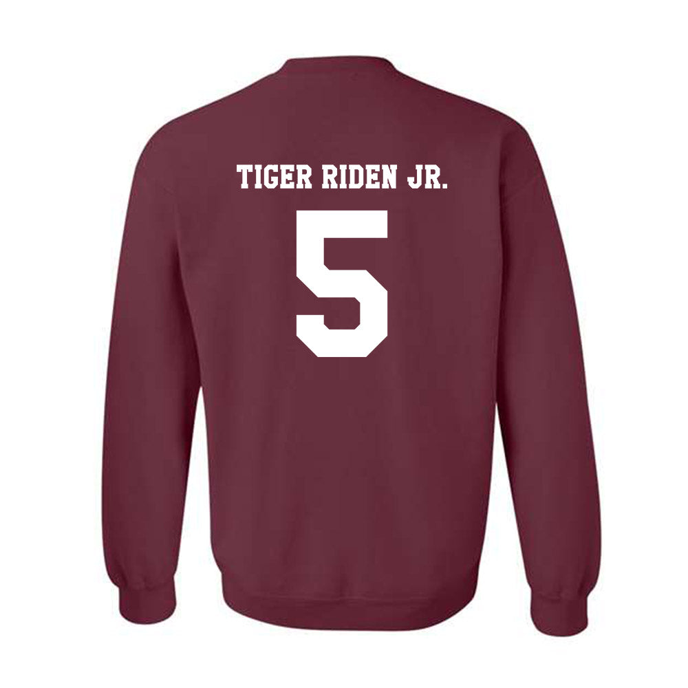Texas A&M - NCAA Football : Deondrae Tiger Riden Jr. - Classic Shersey Crewneck Sweatshirt-1