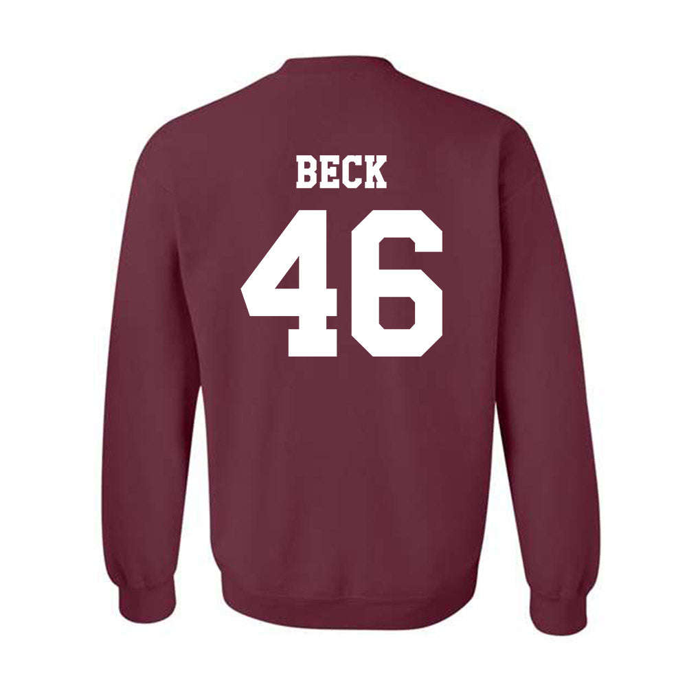 Texas A&M - NCAA Football : Qui Beck - Classic Shersey Crewneck Sweatshirt-1