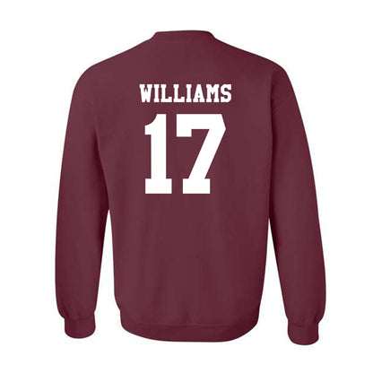 Texas A&M - NCAA Football : Madden Williams - Classic Shersey Crewneck Sweatshirt-1