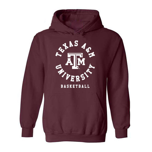 Texas A&M - NCAA Men's Basketball : Jordan Pope - Classic Shersey Hooded Sweatshirt-0