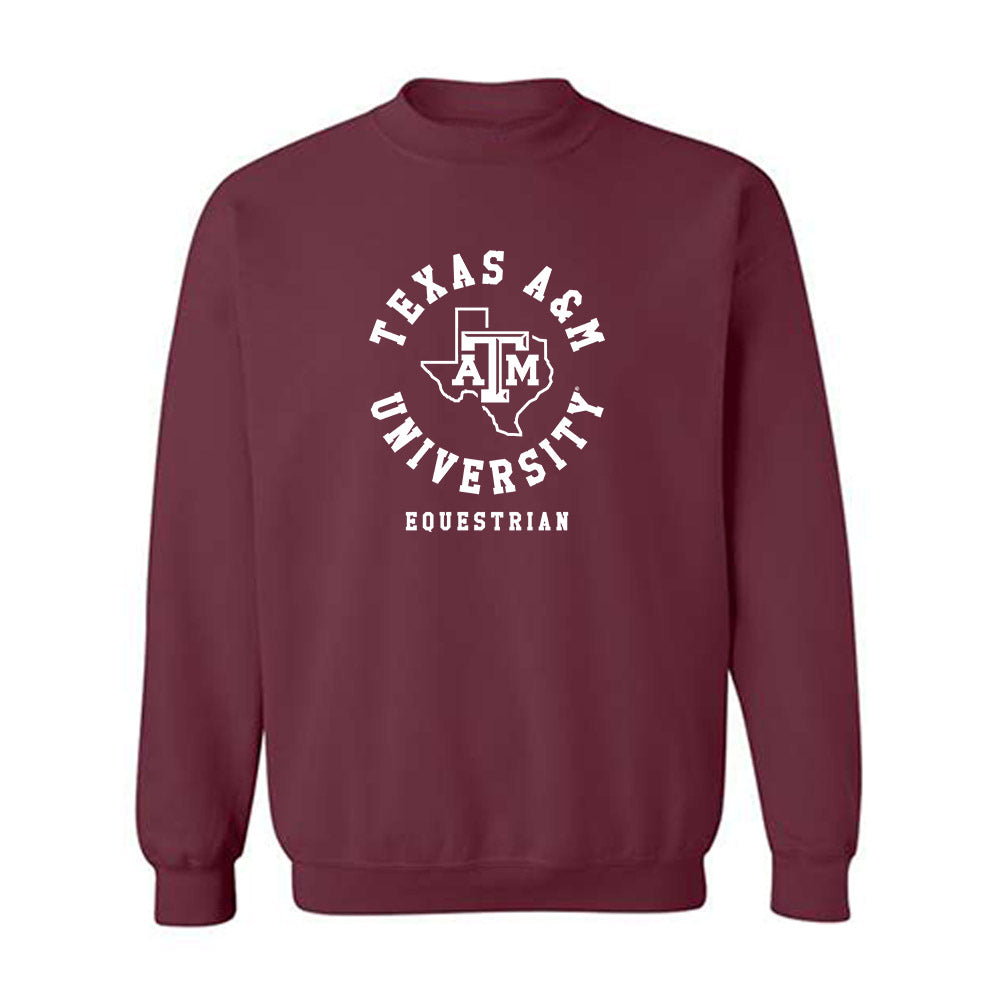 Texas A&M - NCAA Equestrian : Elizabeth Marmor - Classic Shersey Crewneck Sweatshirt-0