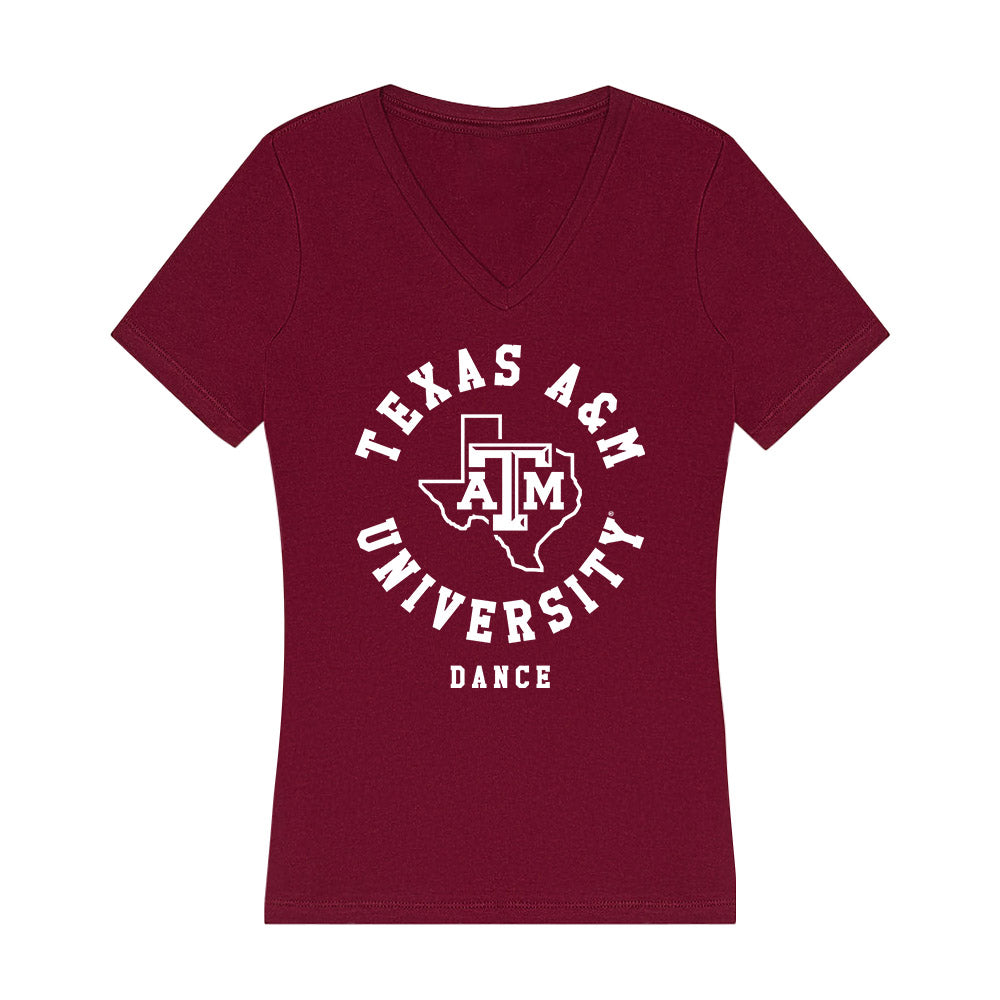 Texas A&M - Dance Team : Emily de Cardenas - Classic Shersey Women's V-Neck T-Shirt-0