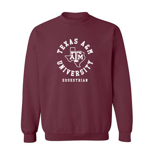 Texas A&M - NCAA Equestrian : Anna Harris - Classic Shersey Crewneck Sweatshirt-0