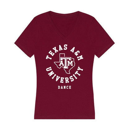 Texas A&M - Dance Team : Olivia Rhoades - Classic Shersey Women's V-Neck T-Shirt-0