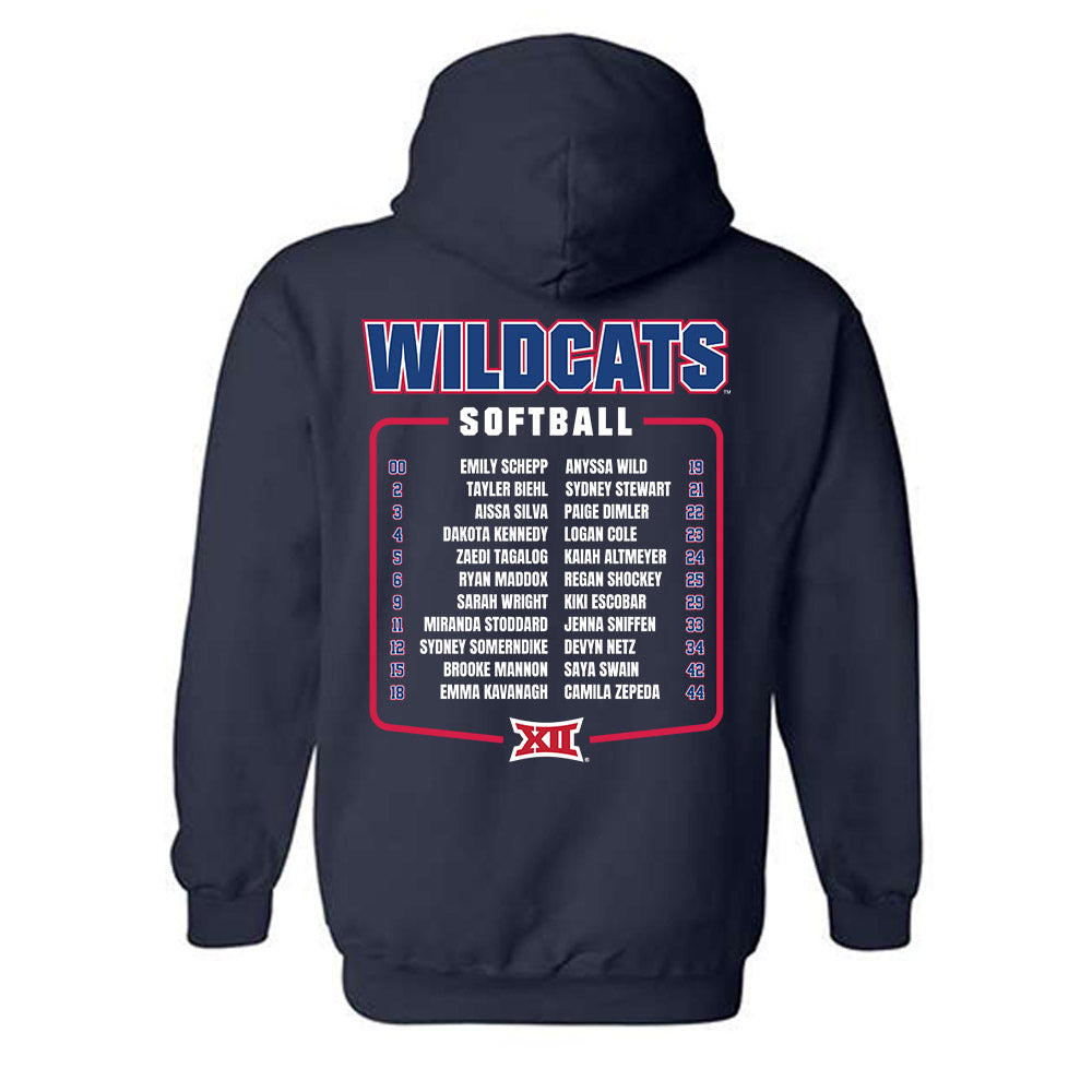 Arizona - NCAA Softball : - Hooded Sweatshirt-1