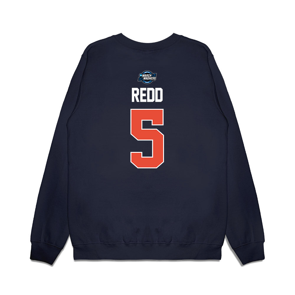 Illinois - NCAA Men's Basketball : AJ Redd - NCAA® March Madness® 2025 Sweet 16 Shersey Premium Crewneck Sweatshirt-1