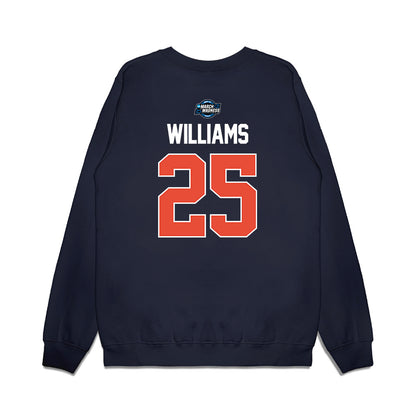 Illinois - NCAA Men's Basketball : Max Williams - NCAA® March Madness® 2025 Sweet 16 Shersey Premium Crewneck Sweatshirt-1