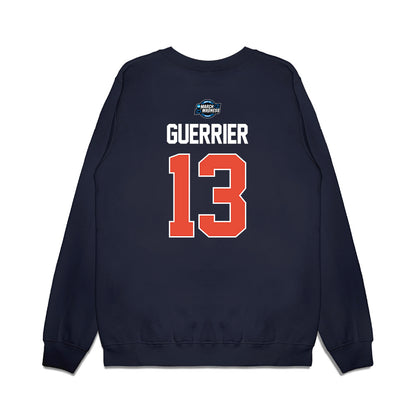 Illinois - NCAA Men's Basketball : Quincy Guerrier - NCAA® March Madness® 2025 Sweet 16 Shersey Premium Crewneck Sweatshirt-1