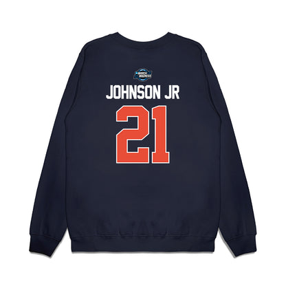 Illinois - NCAA Men's Basketball : Morez Johnson Jr - NCAA® March Madness® 2025 Sweet 16 Shersey Premium Crewneck Sweatshirt-1