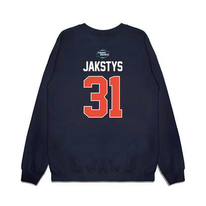 Illinois - NCAA Men's Basketball : Jason Jakstys - NCAA® March Madness® 2025 Sweet 16 Shersey Premium Crewneck Sweatshirt-1