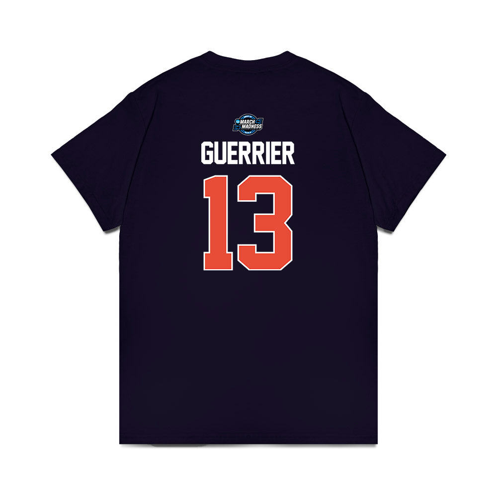 Illinois - NCAA Men's Basketball : Quincy Guerrier - NCAA® March Madness® 2025 Sweet 16 Shersey Premium T-Shirt-1
